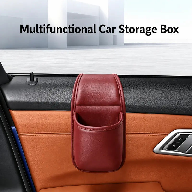 Instant Leather Car Door Storage Pocket Organizer