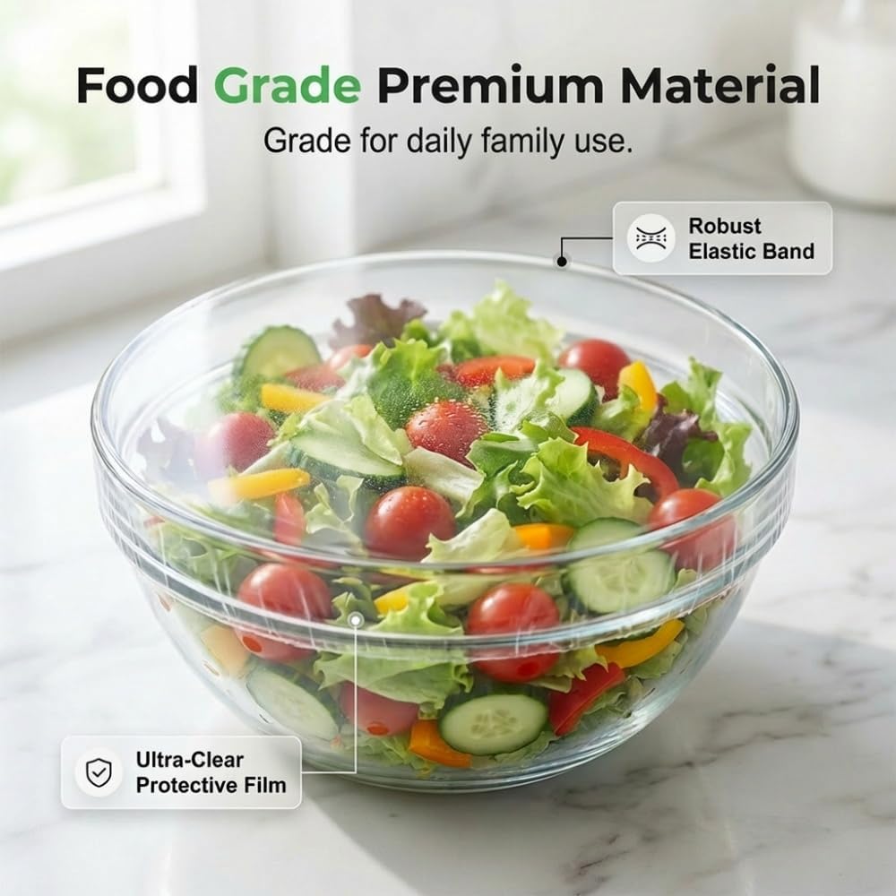 Elastic Stretch Food Covers – Instant Freshness & Zero-Waste Storage
