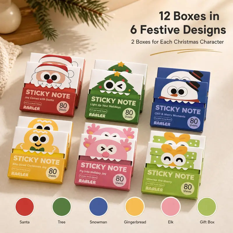 Cute Pull-Out Sticky Notes - Fun Transparent Design For Smarter Notes & Creative Organization