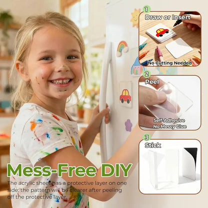 Magnetic Photo Frames - Peel & Stick Acrylic For Personalized Memories