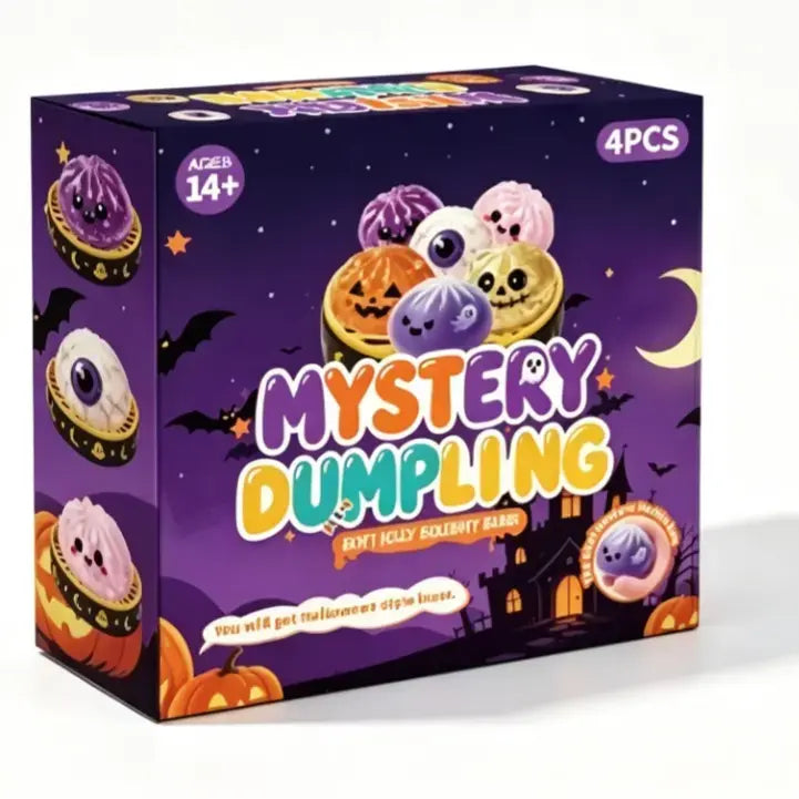 Halloween Mystery Jelly Dumpling Squishy Buns Set for Instant Stress Relief