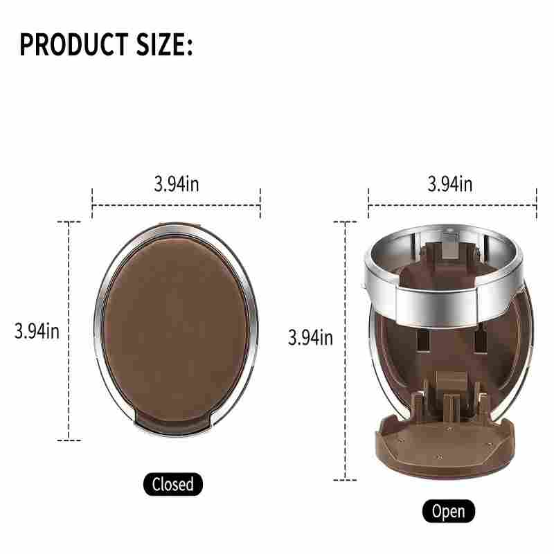 Foldable Car Cup Holder - Adjustable Design for Extra Drink Storage
