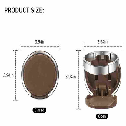 Foldable Car Cup Holder - Adjustable Design for Extra Drink Storage