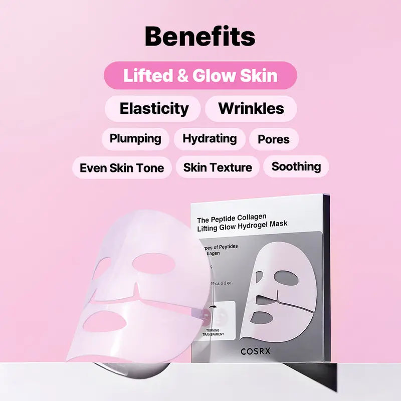 3-Step Hydrogel Skincare Kit - Peptide Care For Hydrated, Radiant-Looking Skin