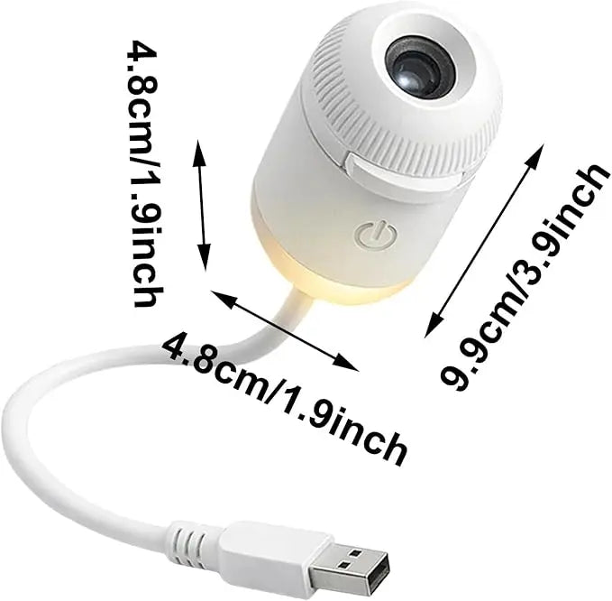 2-in-1 Galaxy Projector Night Light - 12 Projection Scenes For Instant Room Ambiance