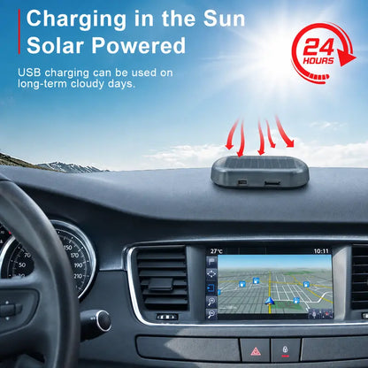 Solar Car Warning Light – Auto-Flashing Security Deterrent for Parked Cars