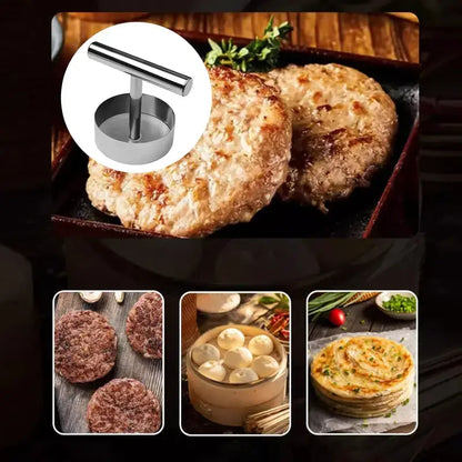 Professional Stainless Steel Burger Press for Perfect Uniform Patties