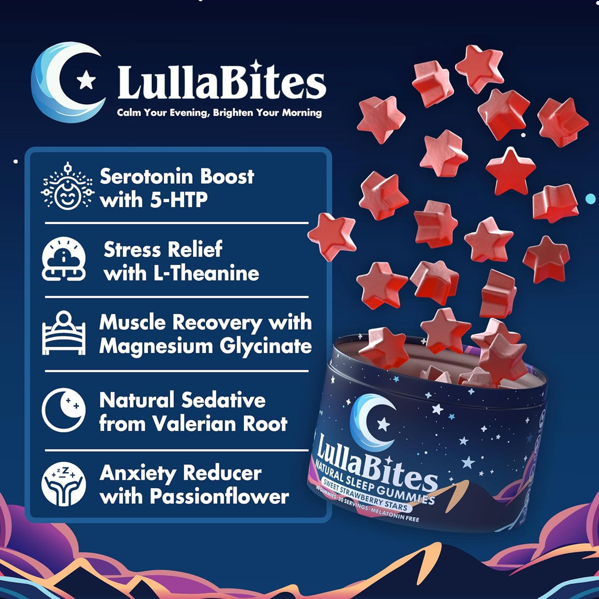 Sleep Gummies - Melatonin-Free Relaxation Blend For Restful Nights