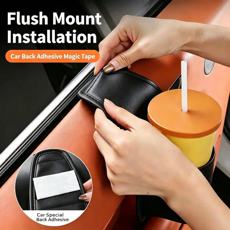 Instant Leather Car Door Storage Pocket Organizer