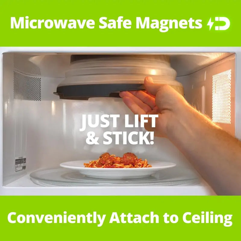 Magnetic Microwave Cover - Anti-Splash Shield For Cleaner Reheating