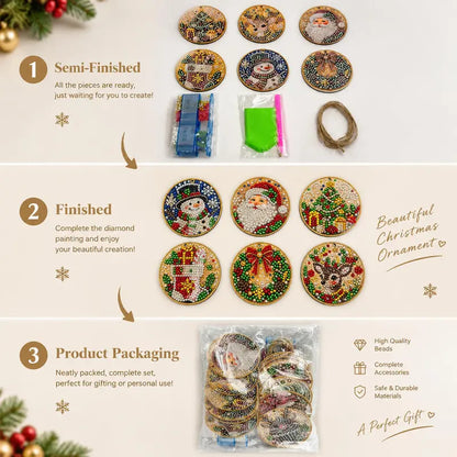 Christmas Diamond Painting Ornaments - DIY Sparkle Craft For Festive Tree Decor