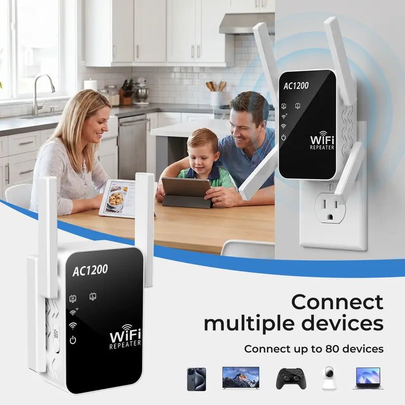 WiFi Extender - Extend Coverage For Fewer Dead Zones