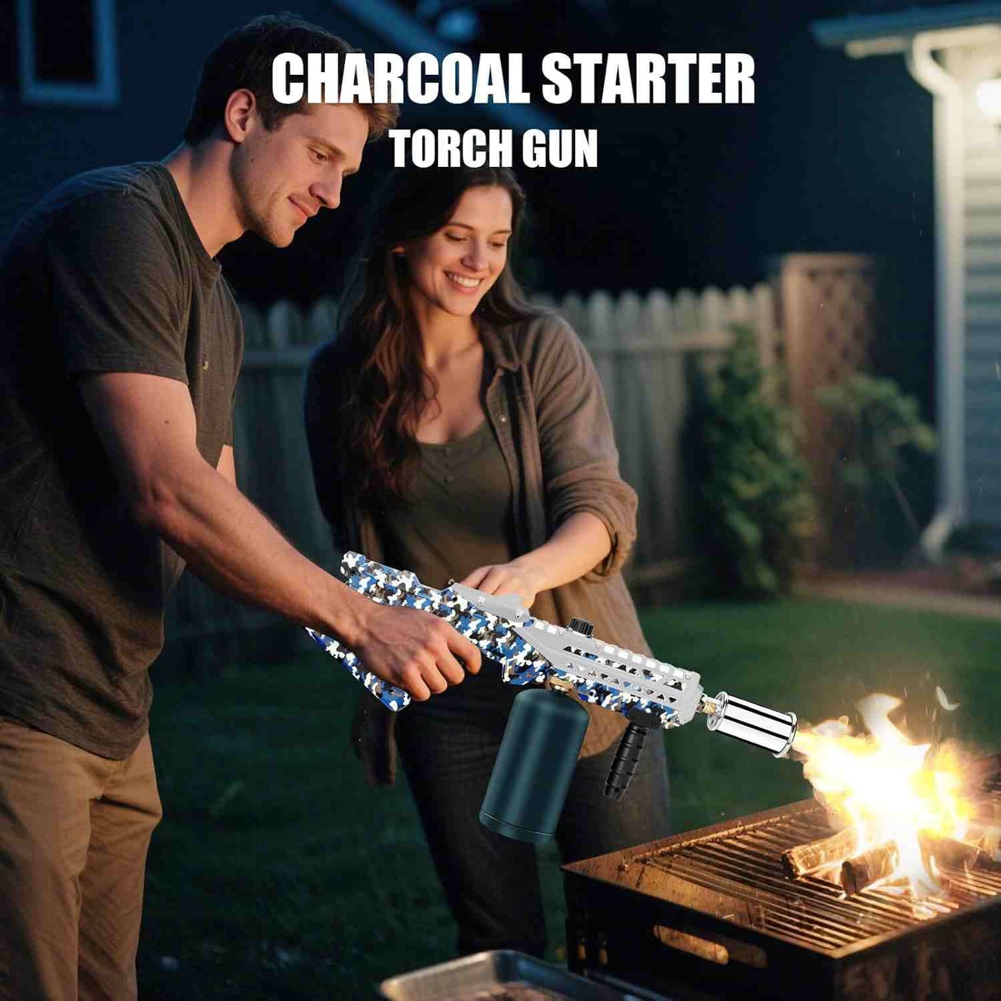 Powerful Propane Torch Flamethrower with Instant Piezo Ignition