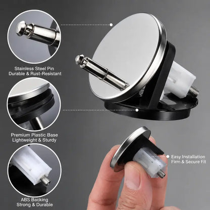 Toilet Seat Expansion Bolts - Top-Mount Lock for a Stable, Wobble-Free Seat