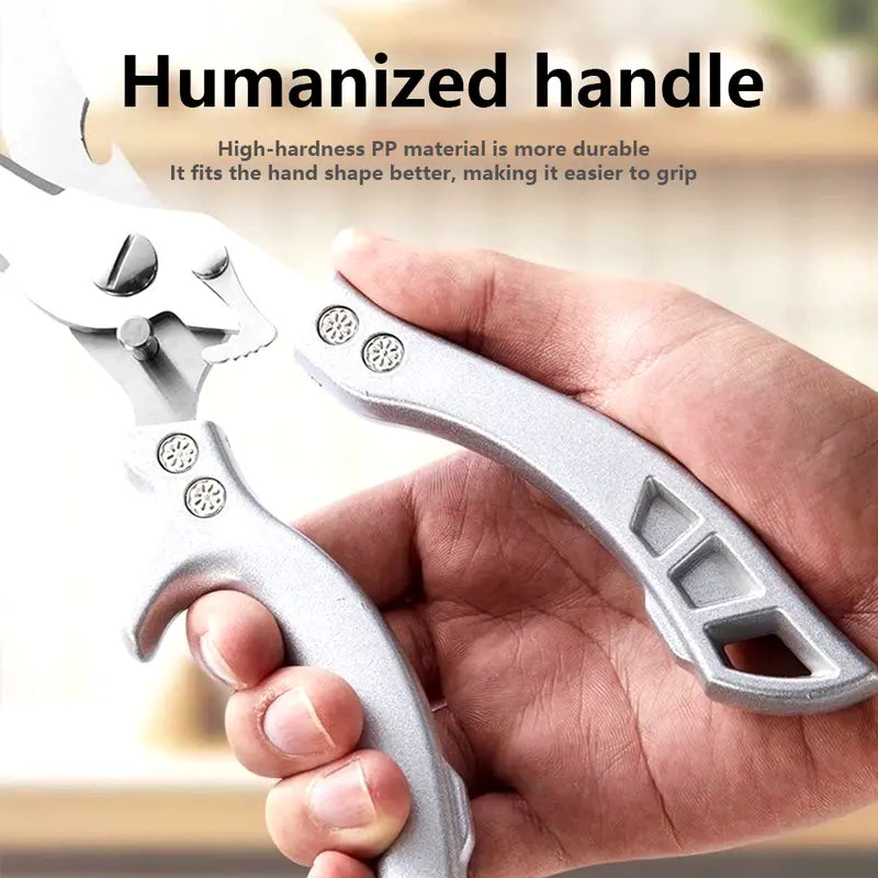 Heavy-Duty Kitchen Shears - Sharp Stainless Steel Blades With Ergonomic Grip For Effortless Food Preparation