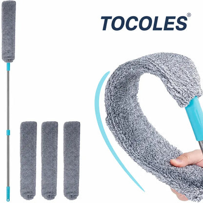 Reach Anywhere Reachable: Flexible Long-Handle Microfiber Duster