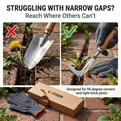 Crevice Weeder – 3-Edge Blade For Clearing Weeds Between Pavers