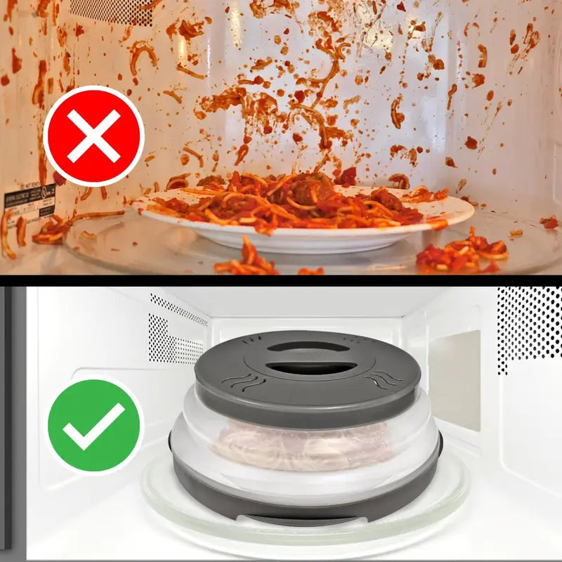 Magnetic Microwave Cover - Anti-Splash Shield For Cleaner Reheating