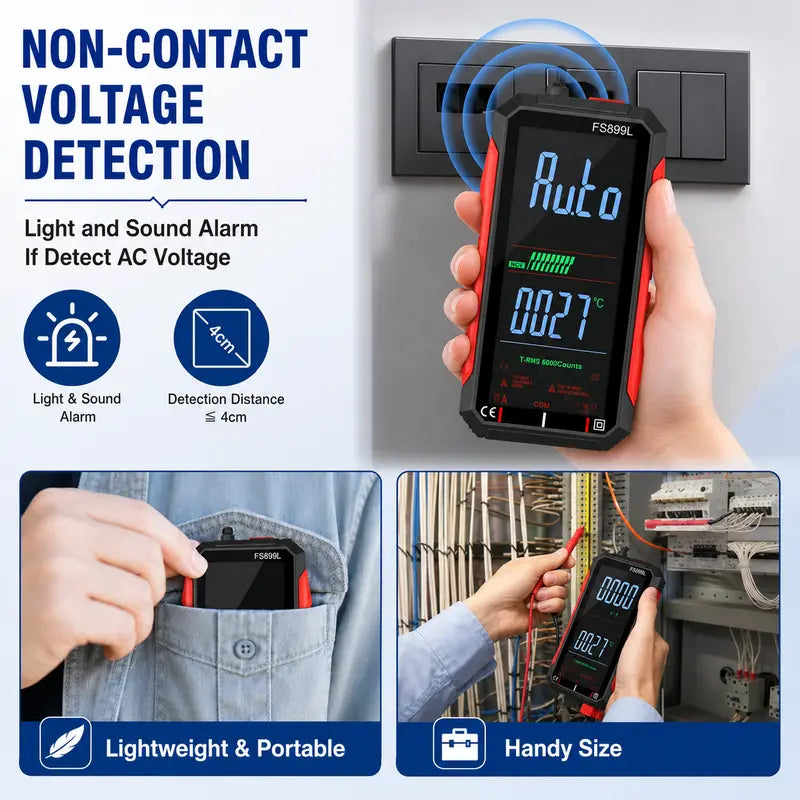 Digital Multimeter - True RMS Auto-Ranging For Easier Electrical Testing