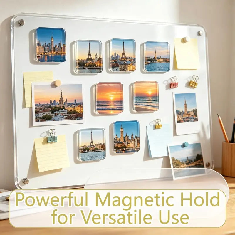 Magnetic Photo Frames - Peel & Stick Acrylic For Personalized Memories
