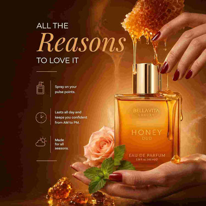 Luxurious Long-Lasting Honey Oud Eau De Parfum