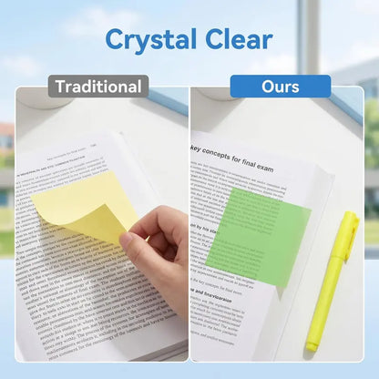 Cute Pull-Out Sticky Notes - Fun Transparent Design For Smarter Notes & Creative Organization