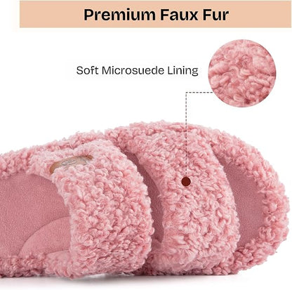 Fuzzy Memory Foam Slippers - Cloud-Soft Cushioning For Everyday Comfort