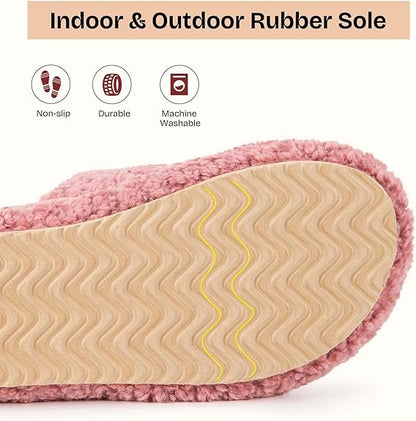 Fuzzy Memory Foam Slippers - Cloud-Soft Cushioning For Everyday Comfort