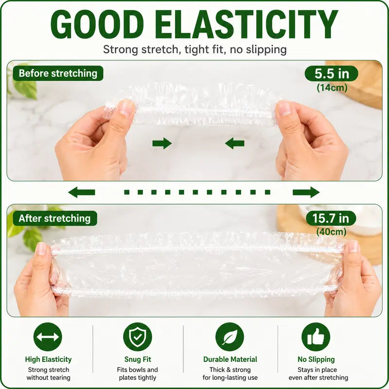 Elastic Stretch Food Covers – Instant Freshness & Zero-Waste Storage