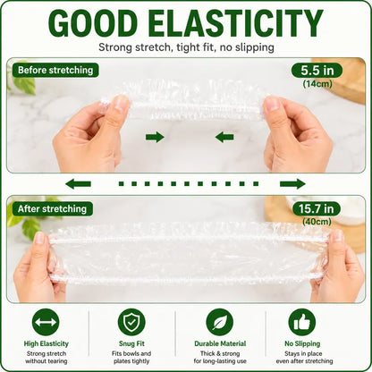 Elastic Stretch Food Covers – Instant Freshness & Zero-Waste Storage