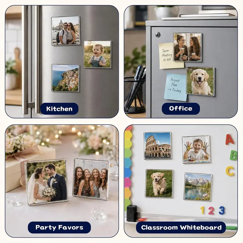 Magnetic Photo Frames - Peel & Stick Acrylic For Personalized Memories