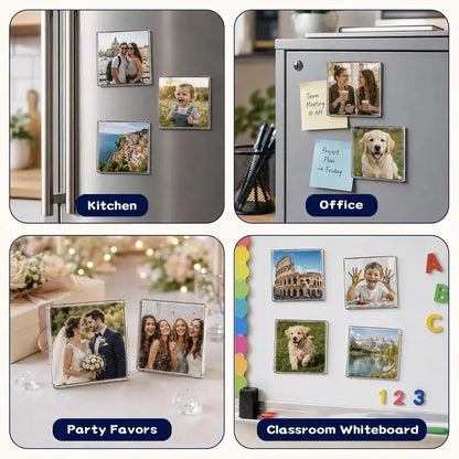 Magnetic Photo Frames - Peel & Stick Acrylic For Personalized Memories