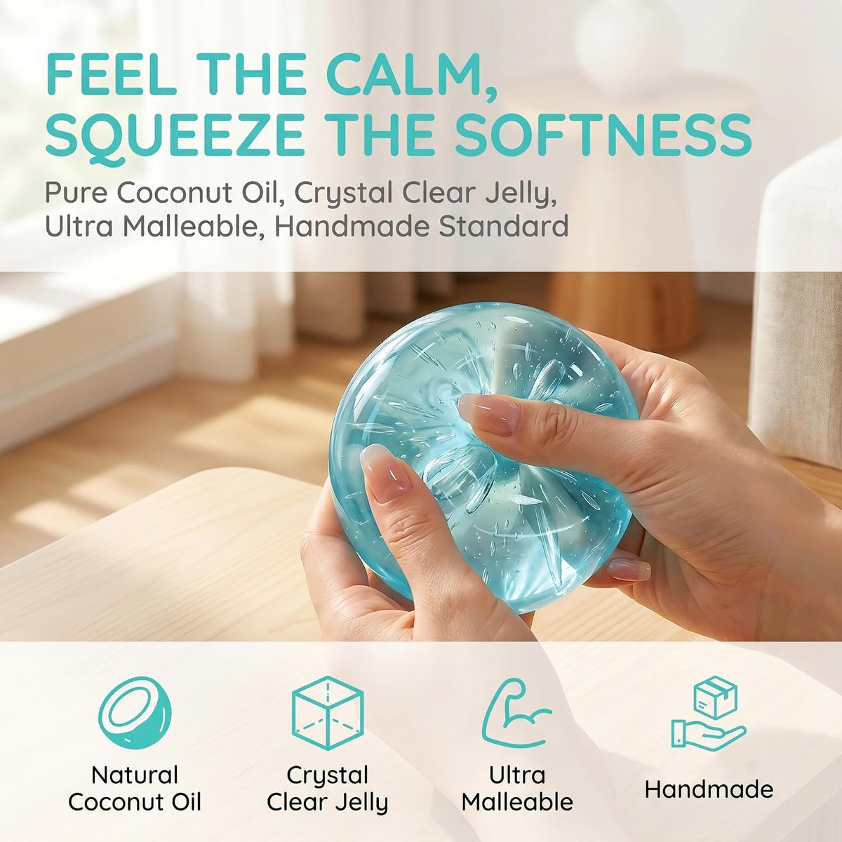 Slow-Rising Squishy Stress Balls - Soft Squeeze Toys For Satisfying Sensory Fun