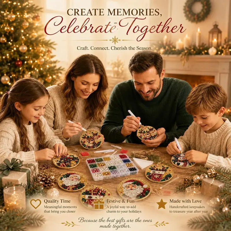 Christmas Diamond Painting Ornaments - DIY Sparkle Craft For Festive Tree Decor