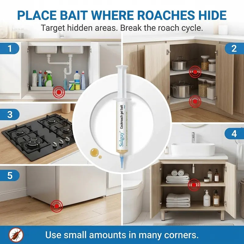 Cockroach Gel Bait – Precision Application for Targeted Roach Control