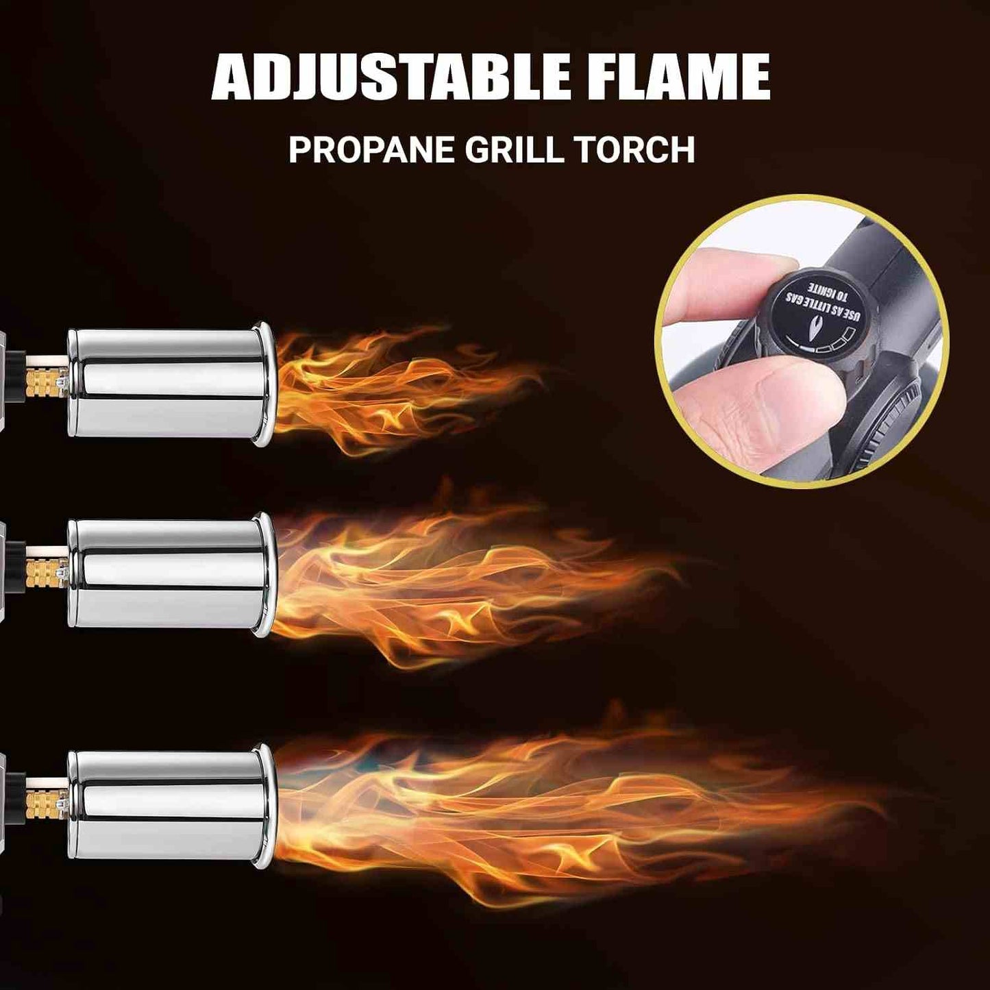 Powerful Propane Torch Flamethrower with Instant Piezo Ignition