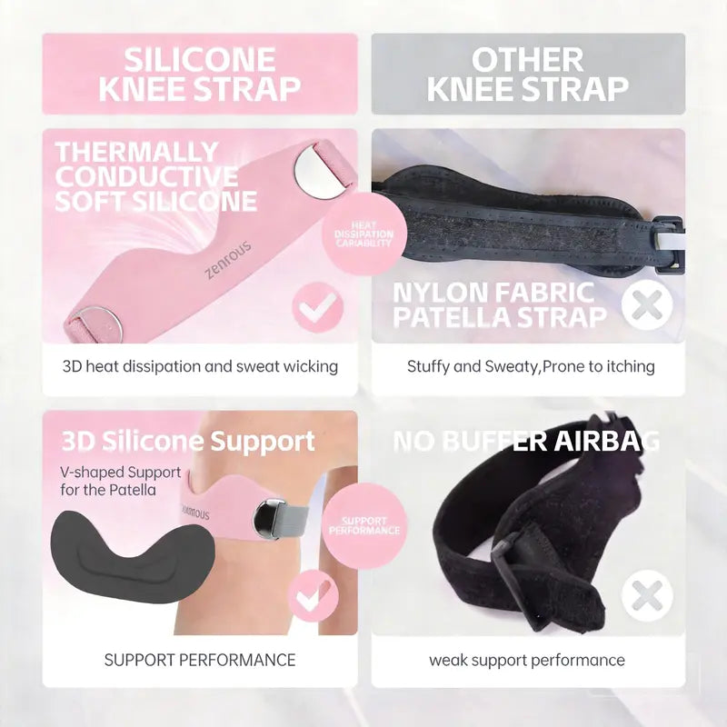 Patellar Knee Straps - Adjustable Support For Active Movement