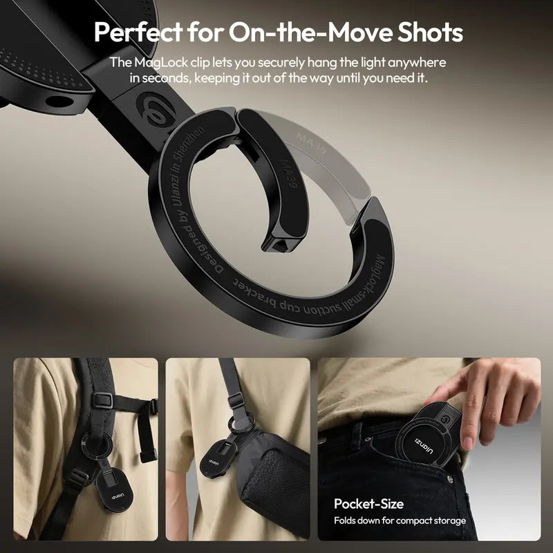 Magnetic Phone Mount - Suction Grip & Adjustable Angles For Hands-Free Filming
