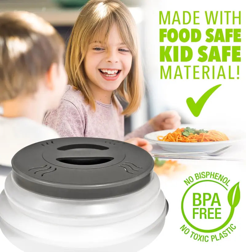 Magnetic Microwave Cover - Anti-Splash Shield For Cleaner Reheating