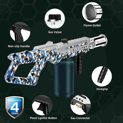 Powerful Propane Torch Flamethrower with Instant Piezo Ignition
