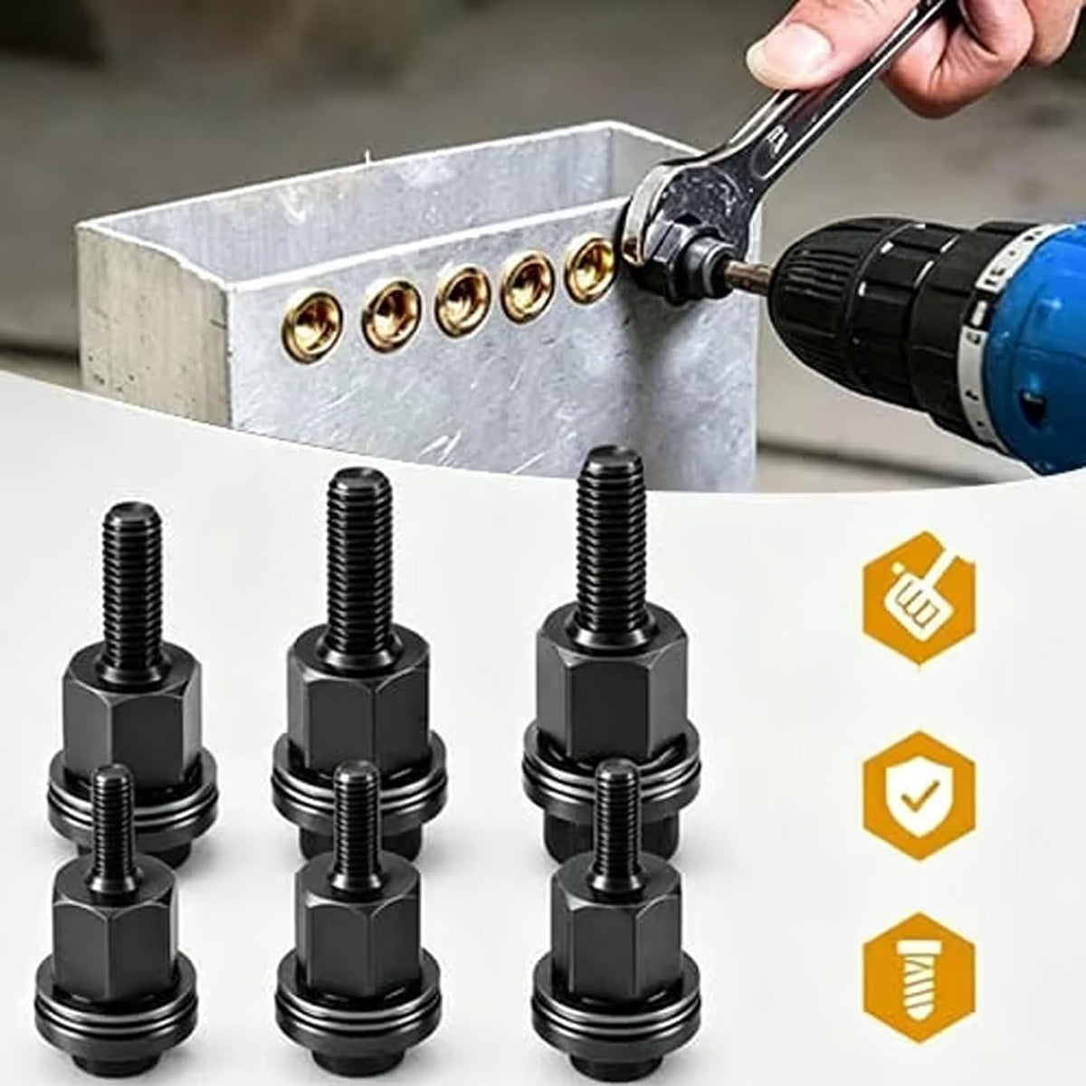 Rivet Nut Tool Kit - Create Strong Threads Without Welding