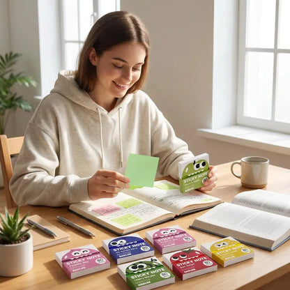 Cute Pull-Out Sticky Notes - Fun Transparent Design For Smarter Notes & Creative Organization