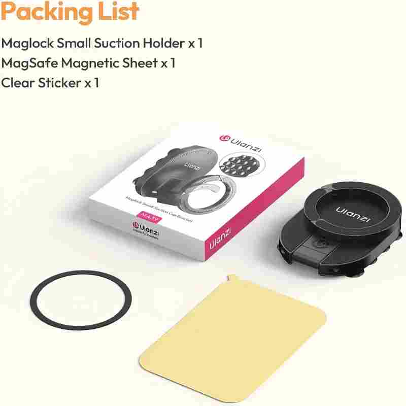 Magnetic Phone Mount - Suction Grip & Adjustable Angles For Hands-Free Filming