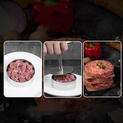 Professional Stainless Steel Burger Press for Perfect Uniform Patties