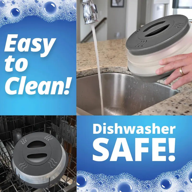 Magnetic Microwave Cover - Anti-Splash Shield For Cleaner Reheating