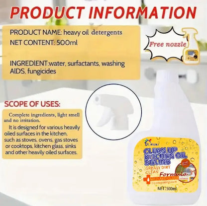 Kitchen Grease Remover - Spray & Wipe Away Tough Grease