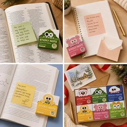 Cute Pull-Out Sticky Notes - Fun Transparent Design For Smarter Notes & Creative Organization