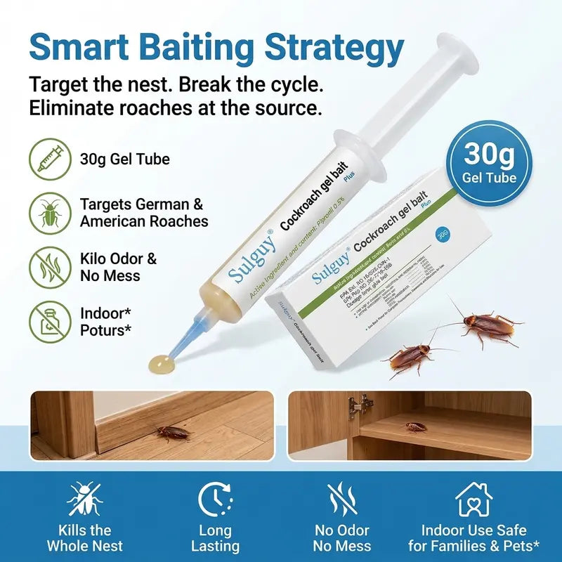 Cockroach Gel Bait – Precision Application for Targeted Roach Control