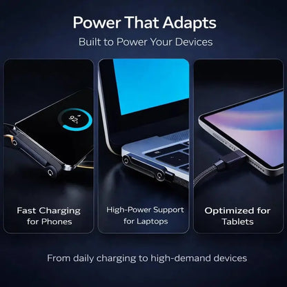 2-in-1 Charging Cable – Built-In Foldable Stand For Hands-Free Charging