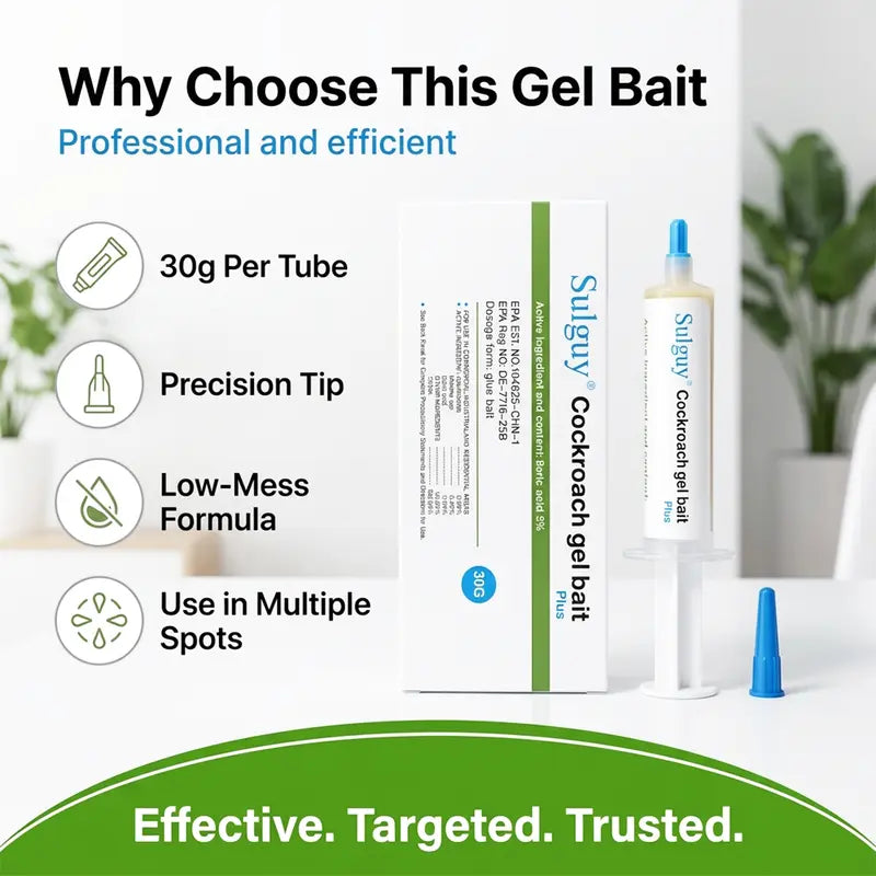 Cockroach Gel Bait – Precision Application for Targeted Roach Control